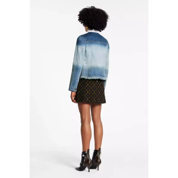 Collarless Jacket With Fringes