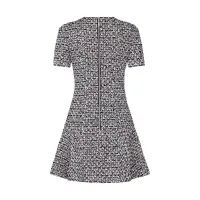 Embroidered Skater Dress