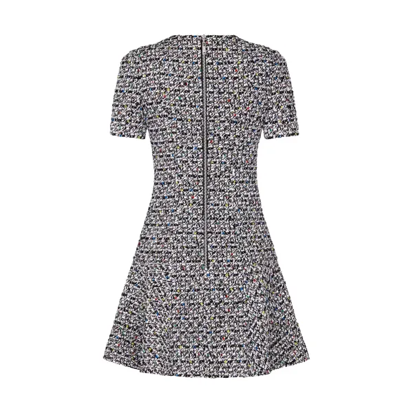 Embroidered Skater Dress
