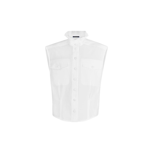 Embroidered Sleeveless Shirt