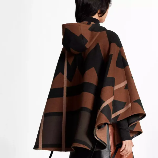 Graphic Hooded Cape