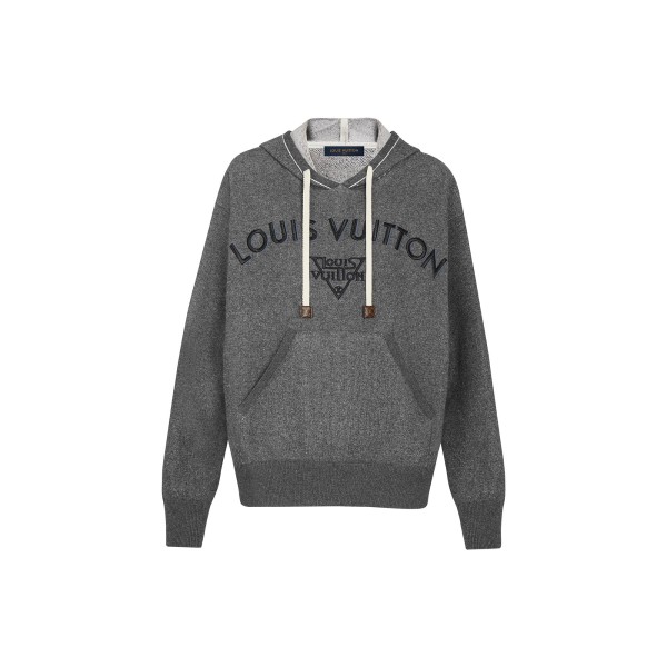 Hooded Pullover With LV Embroidery
