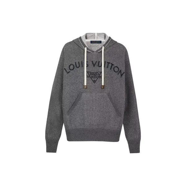 Hooded Pullover With LV Embroidery