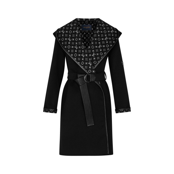 Hooded Wrap Coat