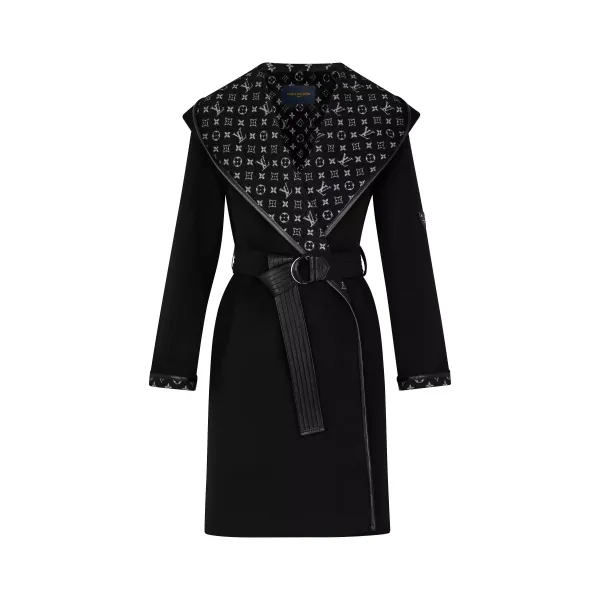 Hooded Wrap Coat