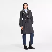 Hooded Wrap Coat With Belt