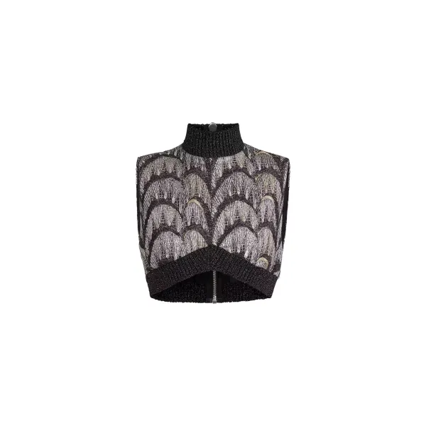 Jacquard Crop Top