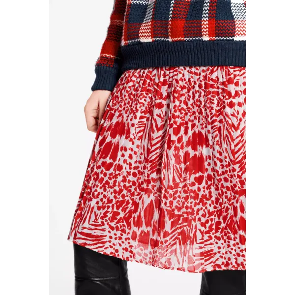 Long Raglan Sleeve Check Pullover