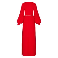 Long-Sleeved Evening Dress