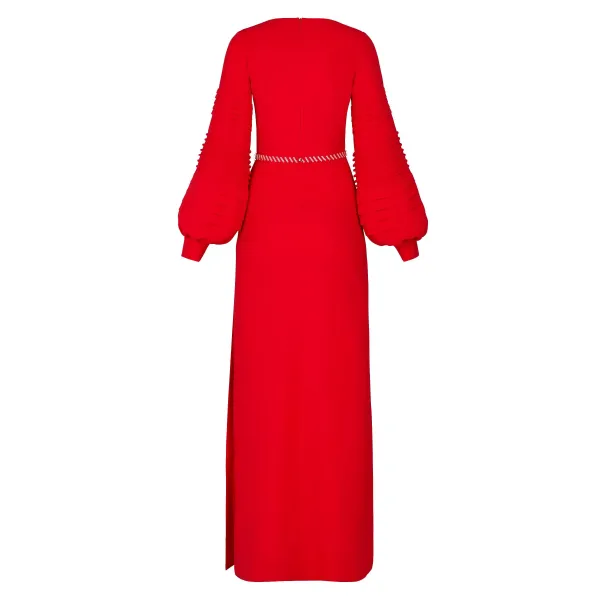 Long-Sleeved Evening Dress