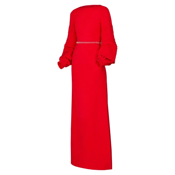 Long-Sleeved Evening Dress