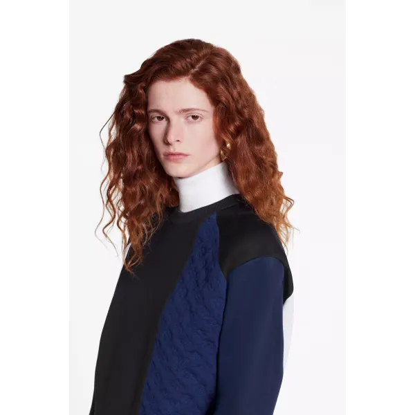 Long Sleeved Patchwork Sweatshirt