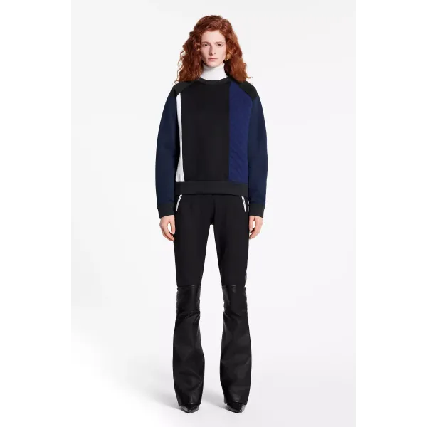Long Sleeved Patchwork Sweatshirt