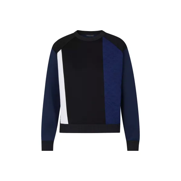 Long Sleeved Patchwork Sweatshirt