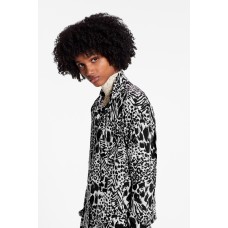 Long Sleeved Pleated Shirt With Lavaliere