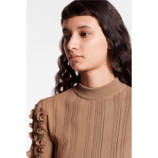 Long Sleeved Pullover With Frills