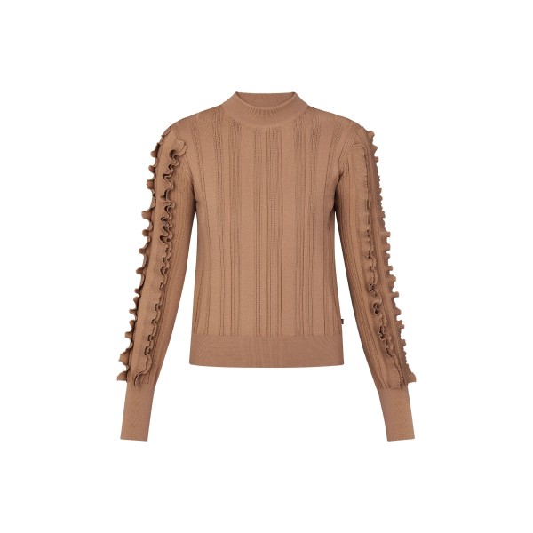 Long Sleeved Pullover With Frills