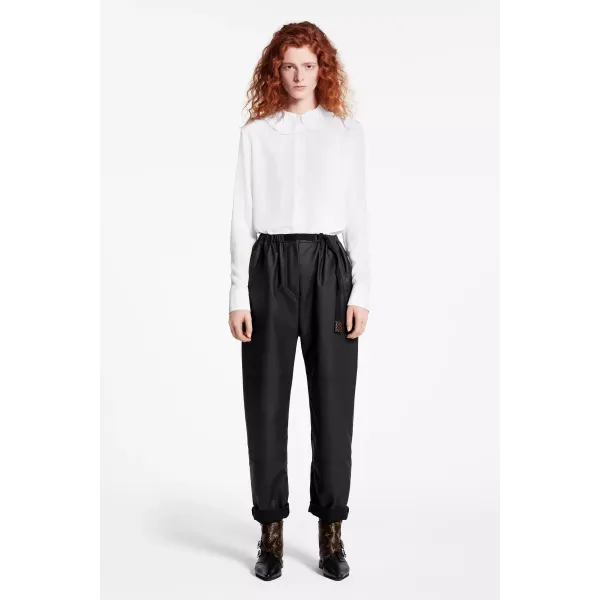 Long Sleeved Shirt With Embroidered Collar