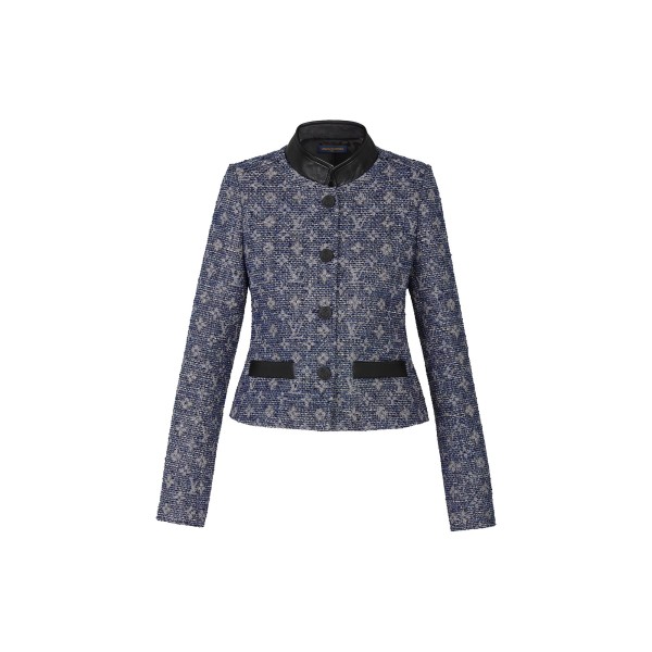 Lurex Monogram Tweed Fitted Jacket