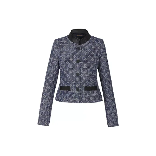 Lurex Monogram Tweed Fitted Jacket