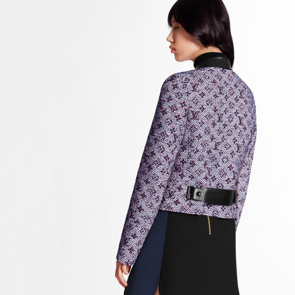 Lurex Monogram Tweed Fitted Jacket