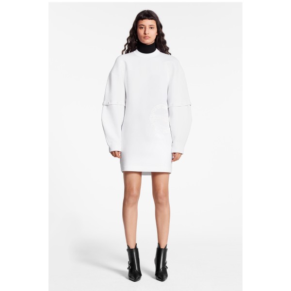 LV Stamp Sweatshirt Dress