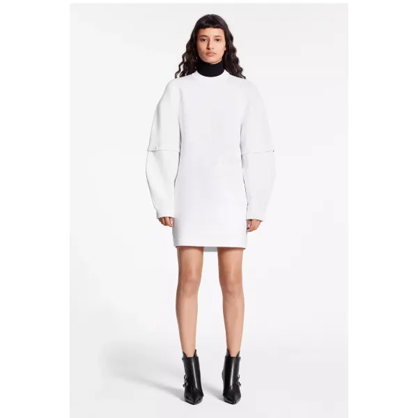 LV Stamp Sweatshirt Dress