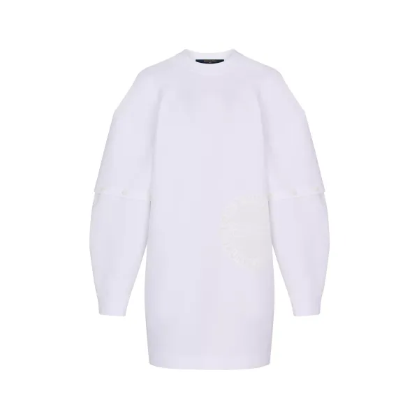 LV Stamp Sweatshirt Dress