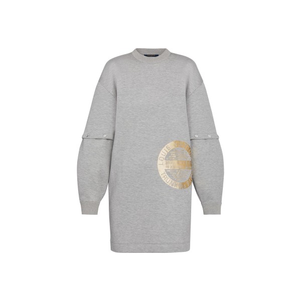 LV Stamp Sweatshirt Dress