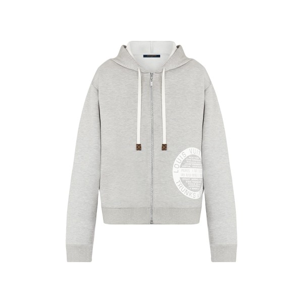 LV Stamp Zip-Up Hoodie