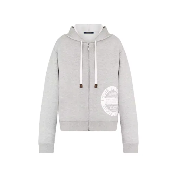 LV Stamp Zip-Up Hoodie