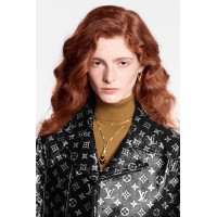 Monogram Printed Leather Biker Jacket