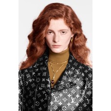 Monogram Printed Leather Biker Jacket