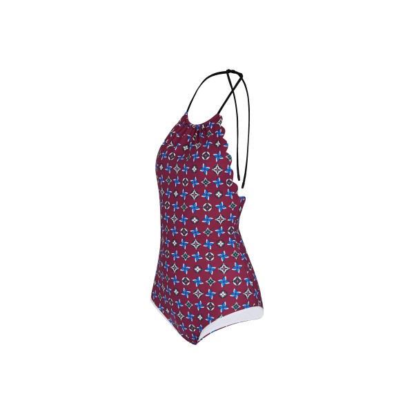 One-Piece Swimsuit With Scallop Hems