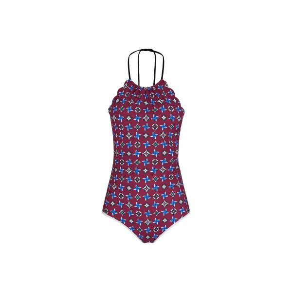 One-Piece Swimsuit With Scallop Hems
