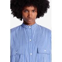 Oversized Shirt With Front Flap Pocket