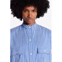 Oversized Shirt With Front Flap Pocket