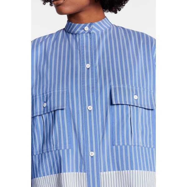 Oversized Shirt With Front Flap Pocket