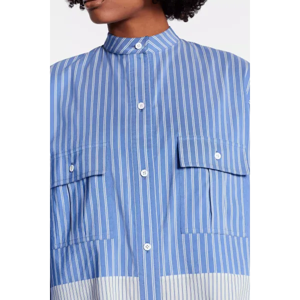 Oversized Shirt With Front Flap Pocket
