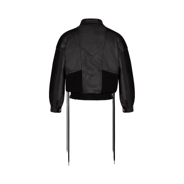 Patchwork Leather Jacket