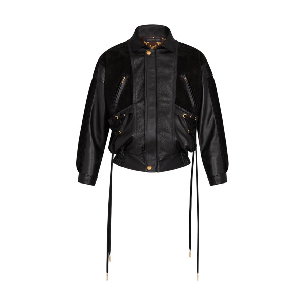 Patchwork Leather Jacket