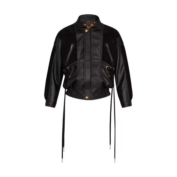 Patchwork Leather Jacket