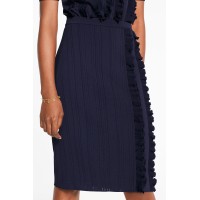 Pencil Skirt With Frills