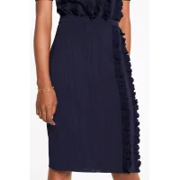 Pencil Skirt With Frills