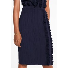 Pencil Skirt With Frills