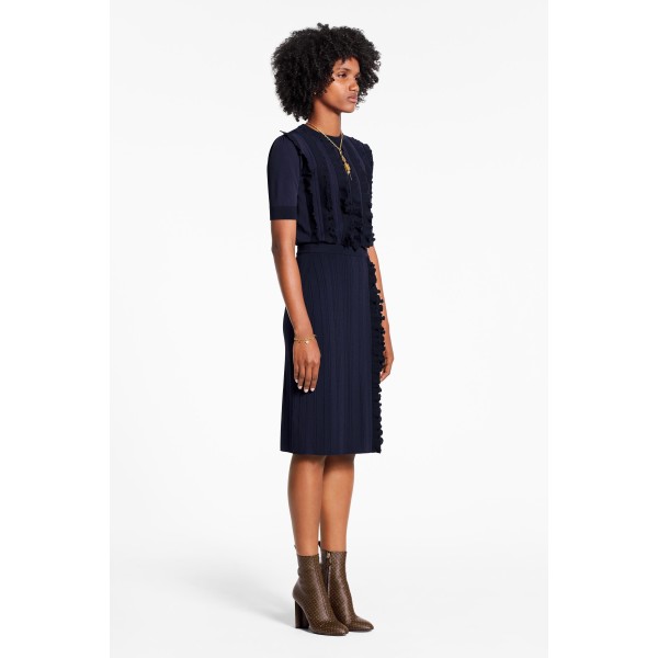 Pencil Skirt With Frills