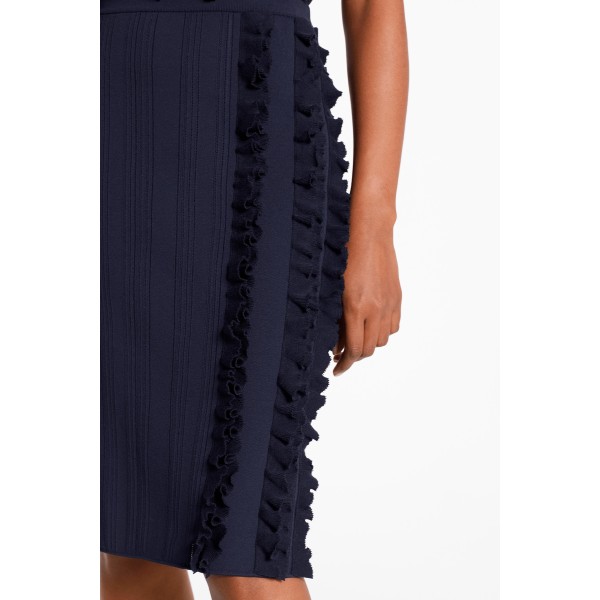 Pencil Skirt With Frills