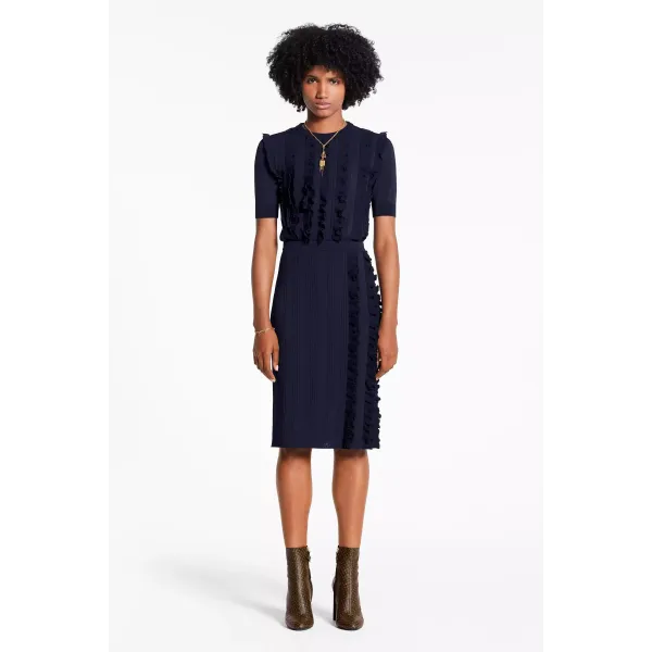Pencil Skirt With Frills