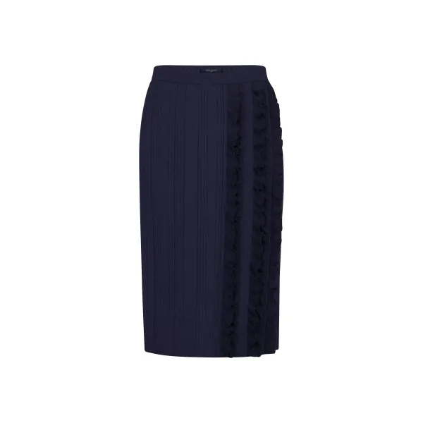 Pencil Skirt With Frills