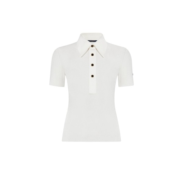 Polo-Style Knit Top